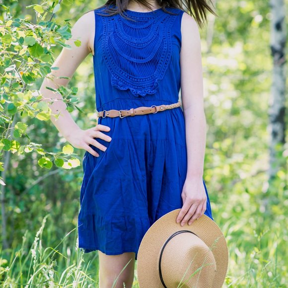 Lined cotton dress - Picture 6 of 15